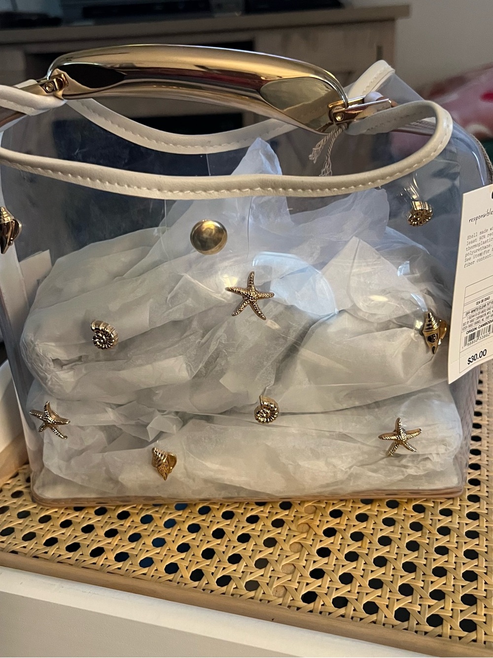 NWT A New Day Mini Slouchy Transparent Bag